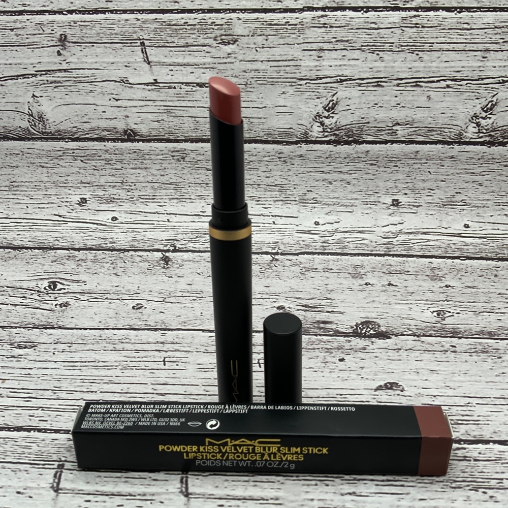 MAC POWDER KISS VELVET BLURR SLIM STICK 892 over the taupe BRAND NEW - Picture 2 of 3